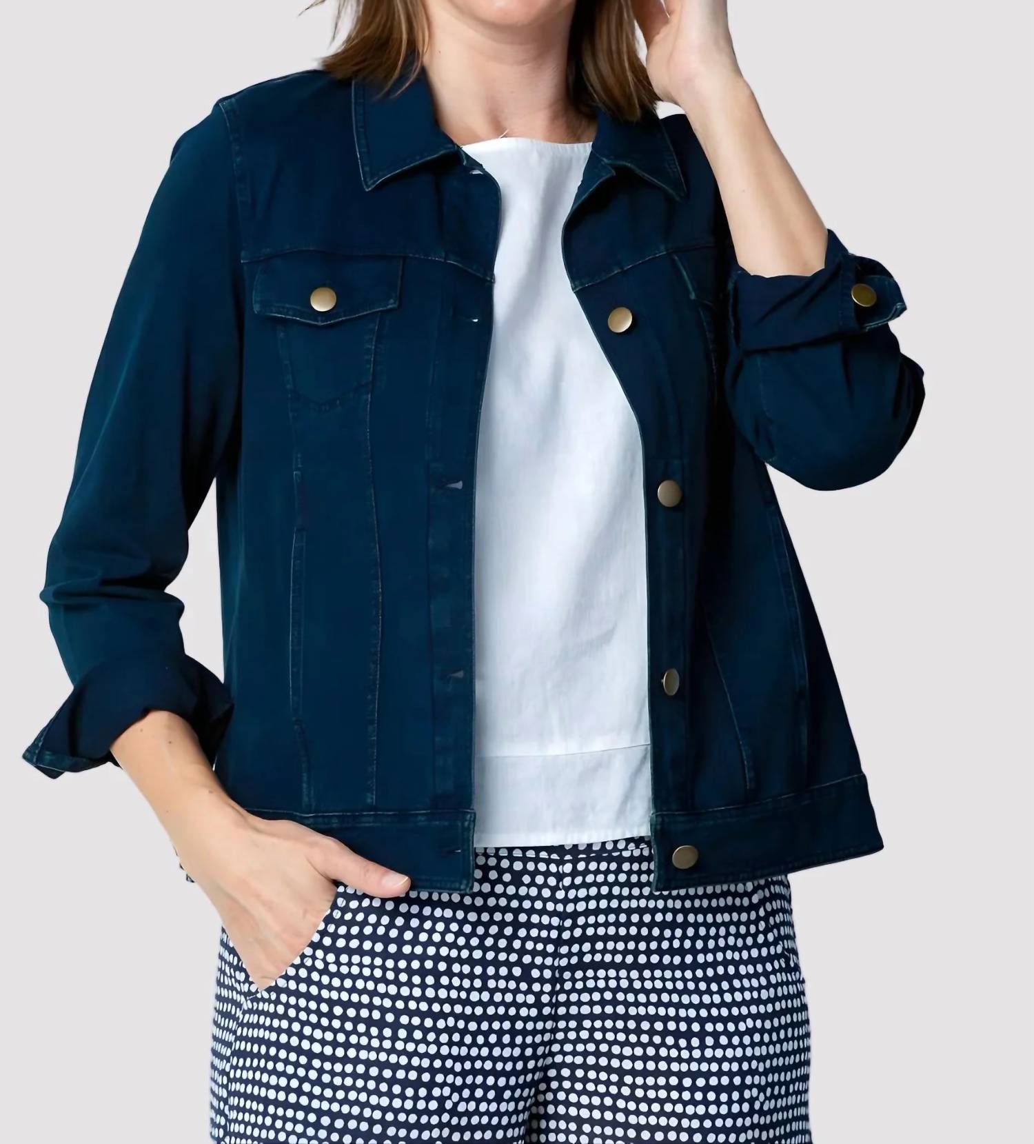 Habitat - Stonewash City Knits Jean Jacket - Plus