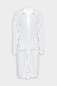 Norma Kamali - Ty Front Nk Shirt Mini Dress