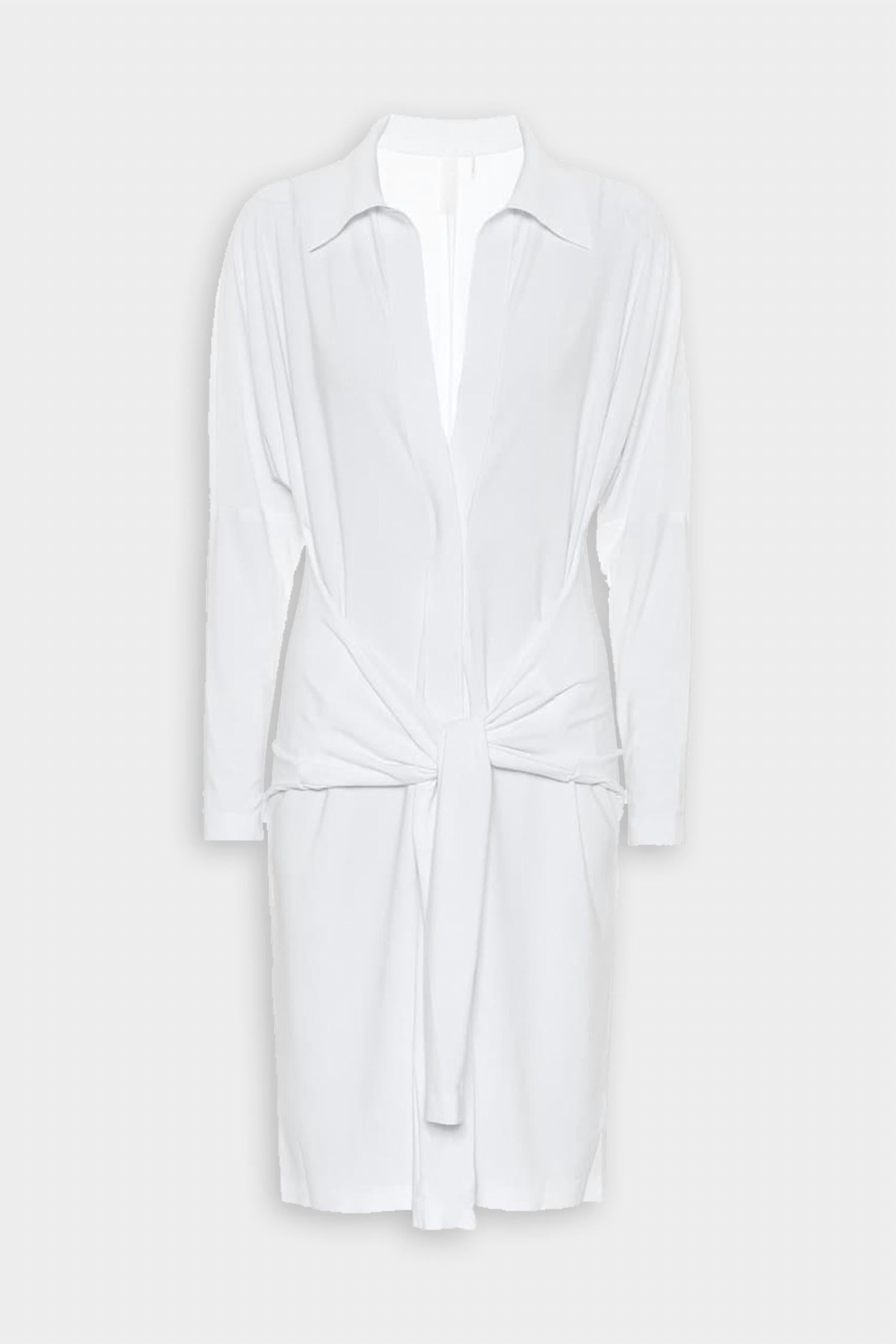 Norma Kamali - Ty Front Nk Shirt Mini Dress