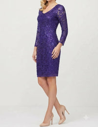 Sue Wong - Soutache Embroidered Short Evening Dress