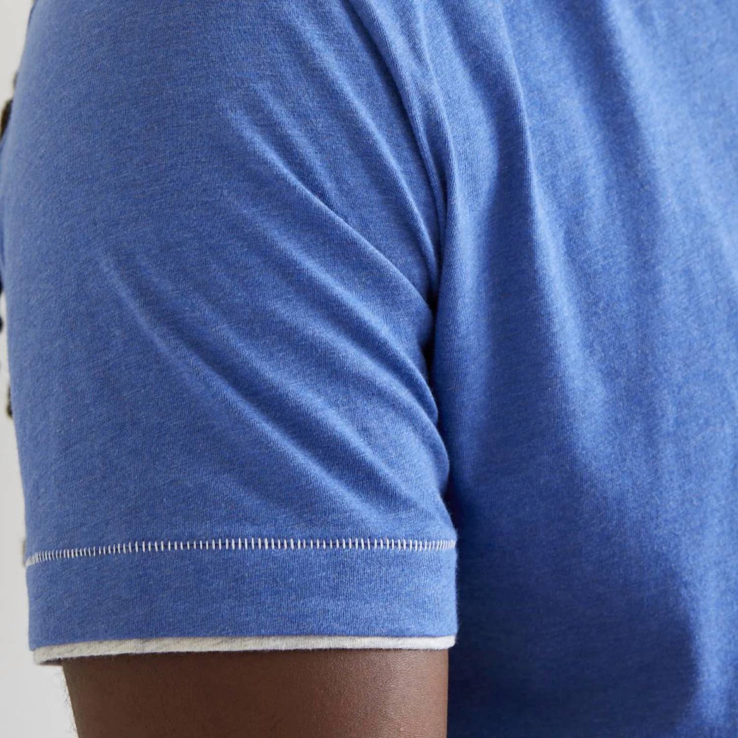 Left Coast Tee - County Line Layered Effect High V-neck Tee Shirt