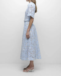 Simkhai - Deanna Short Sleeve Belted Midi Dress