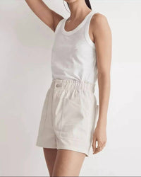 Madewell - Denim Pull-on Paperbag Utility Shorts