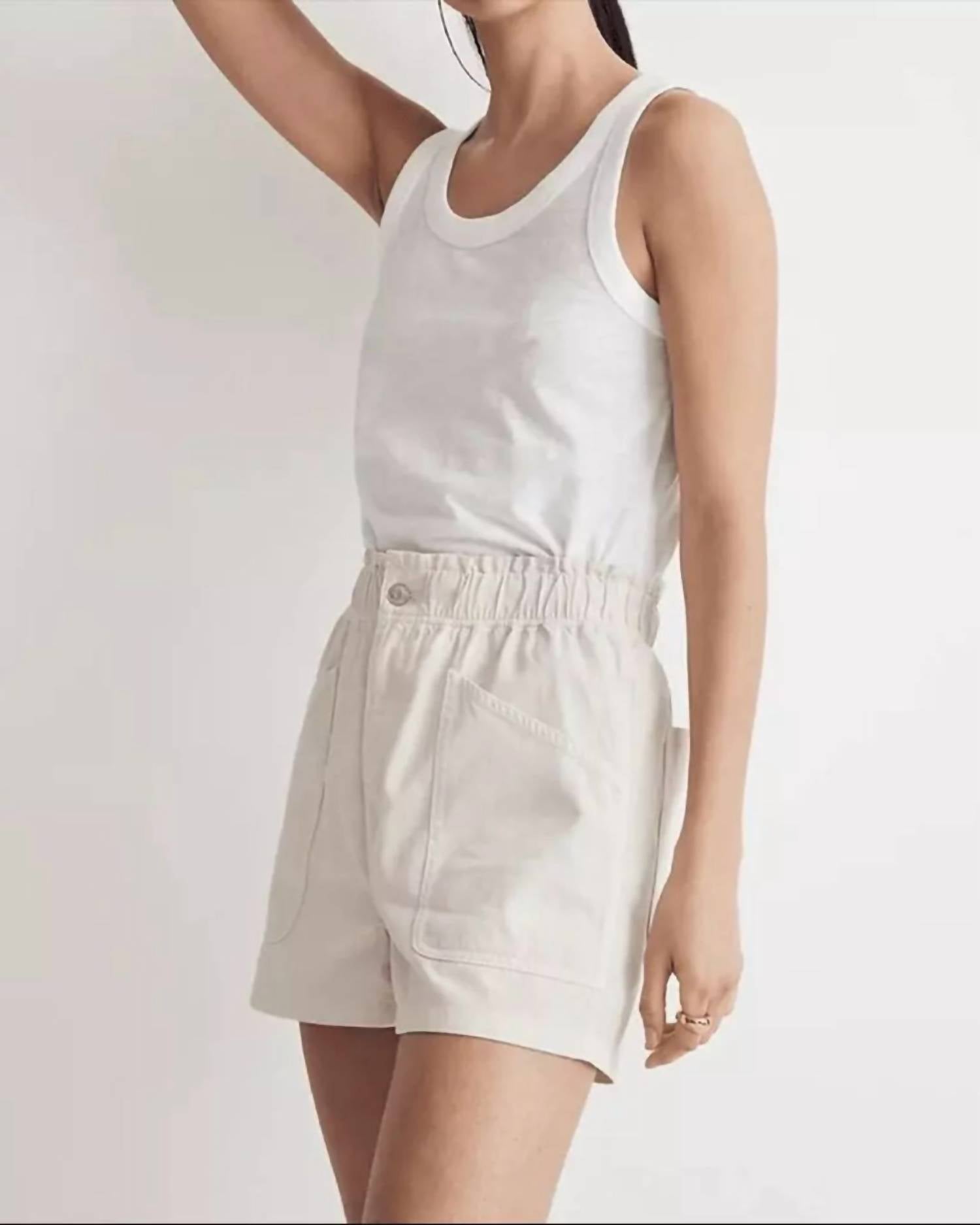 Madewell - Denim Pull-on Paperbag Utility Shorts