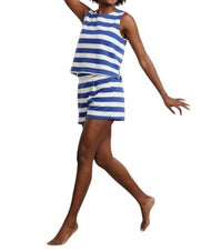 Anniewear - Stripe Knit Top And Short Set