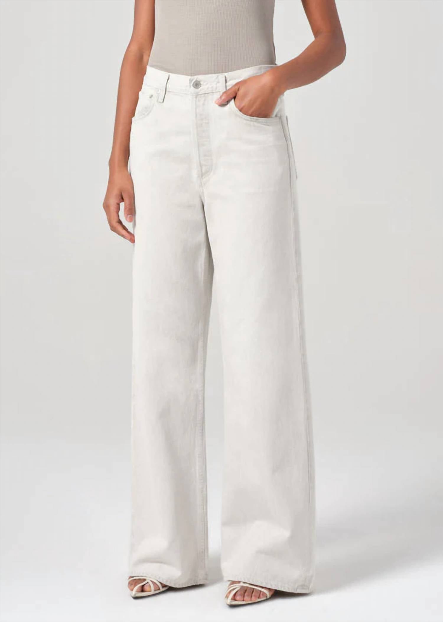 Agolde - Dame High Rise Wide Leg Jeans