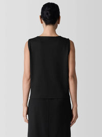 Eileen Fisher - Flex Ponte Washable Button Front Vest