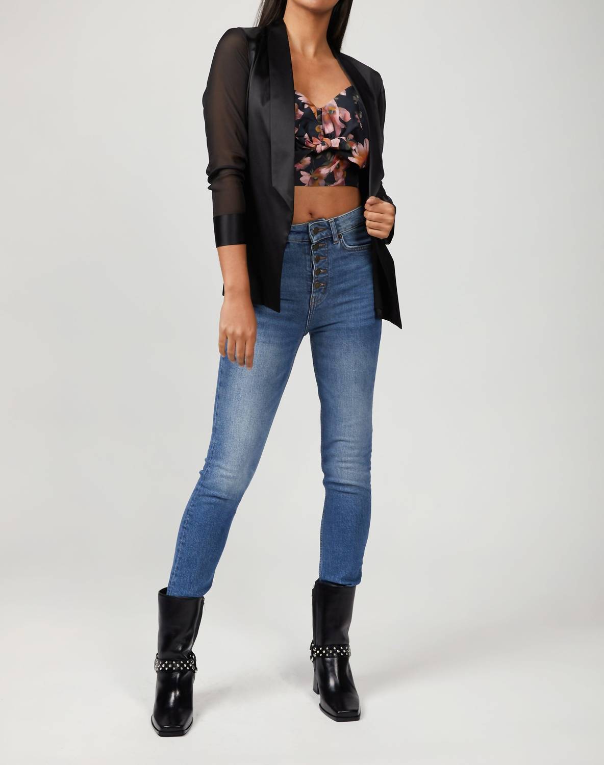 FLORAL CROP TOP