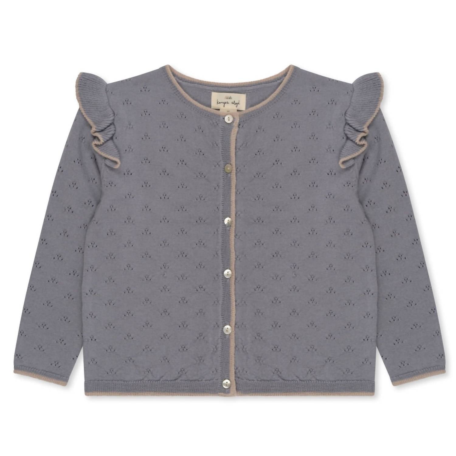 Konges Sløjd - Girls' Valkan Pointelle Knit Sweater