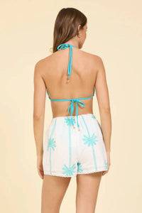 Surf Gypsy - striped palm shorts