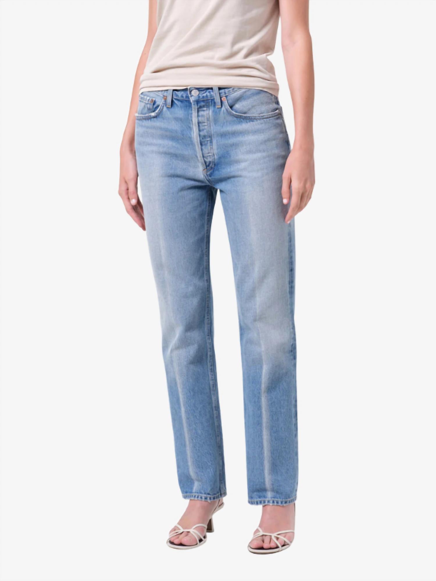AGOLDE Lana Relaxed Straight Jean in brink - women's jeans