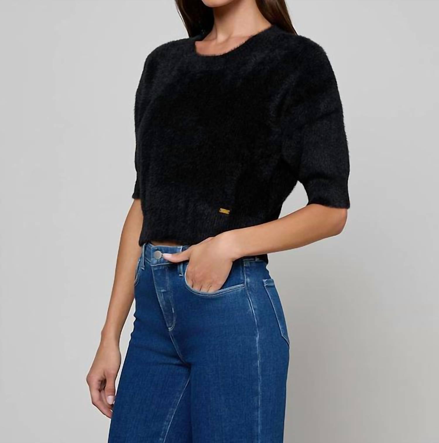 L'Agence - Guinevere Cropped Pullover Sweater