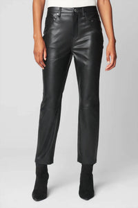 Blanknyc - Women's need you tonight Cropped Vegan Leather High Rise 5 Pocket Pant