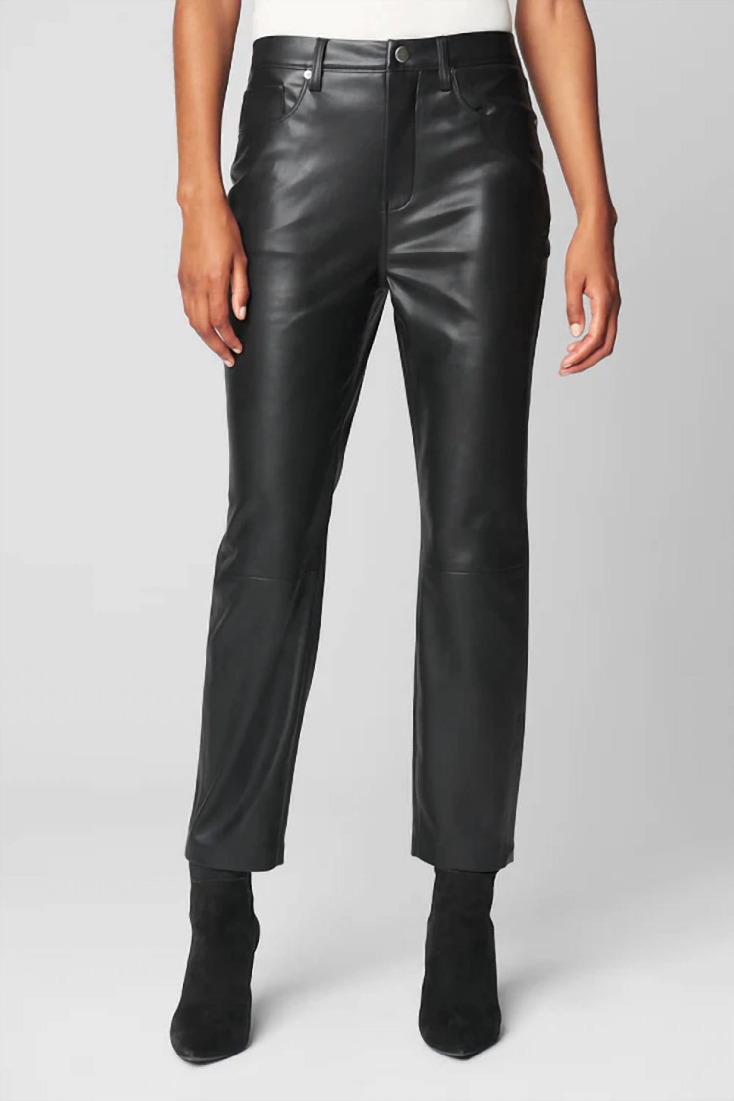 Blanknyc - Women's need you tonight Cropped Vegan Leather High Rise 5 Pocket Pant
