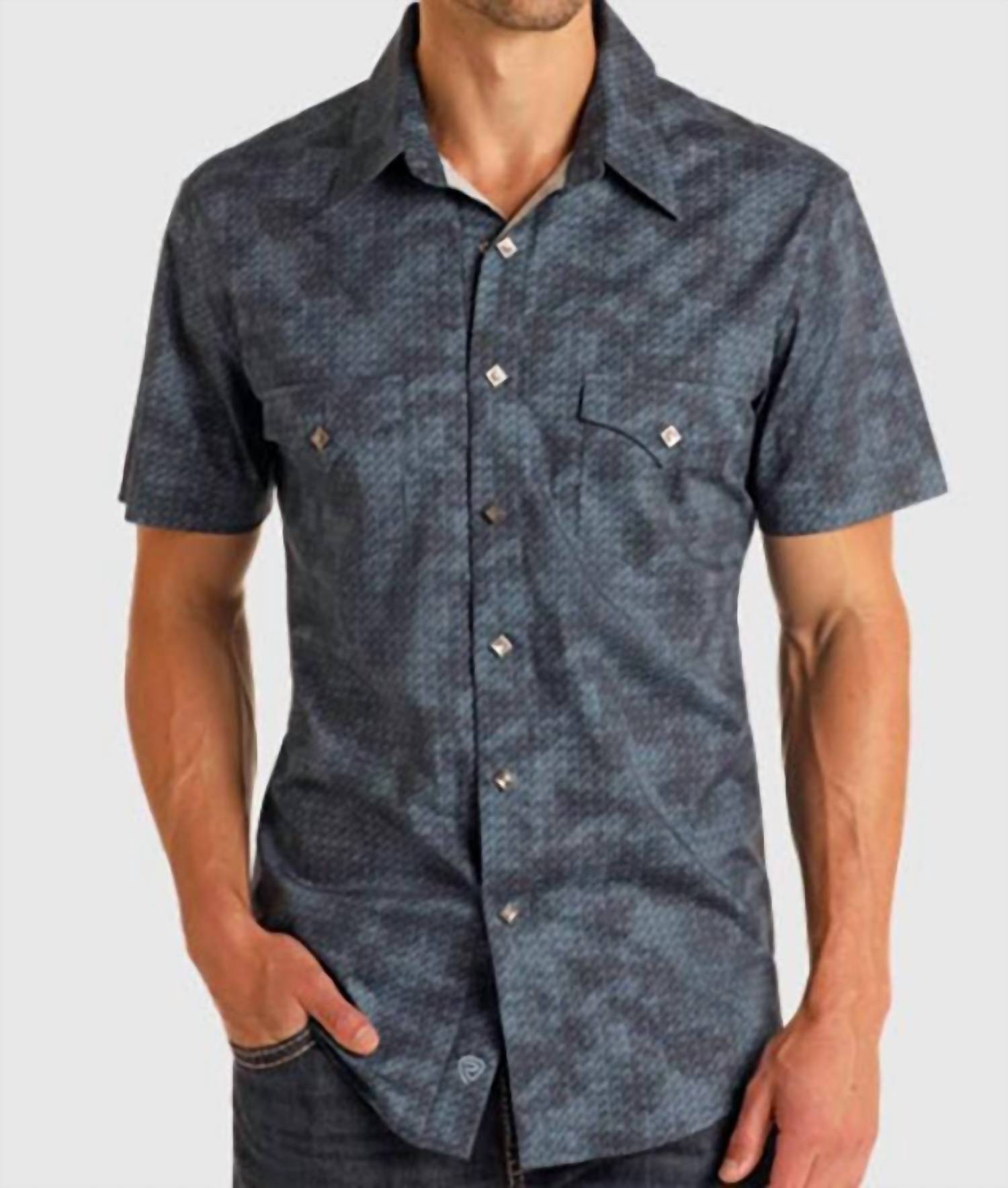 Rock & Roll Denim - Men's Short Sleeve Snap Shirt