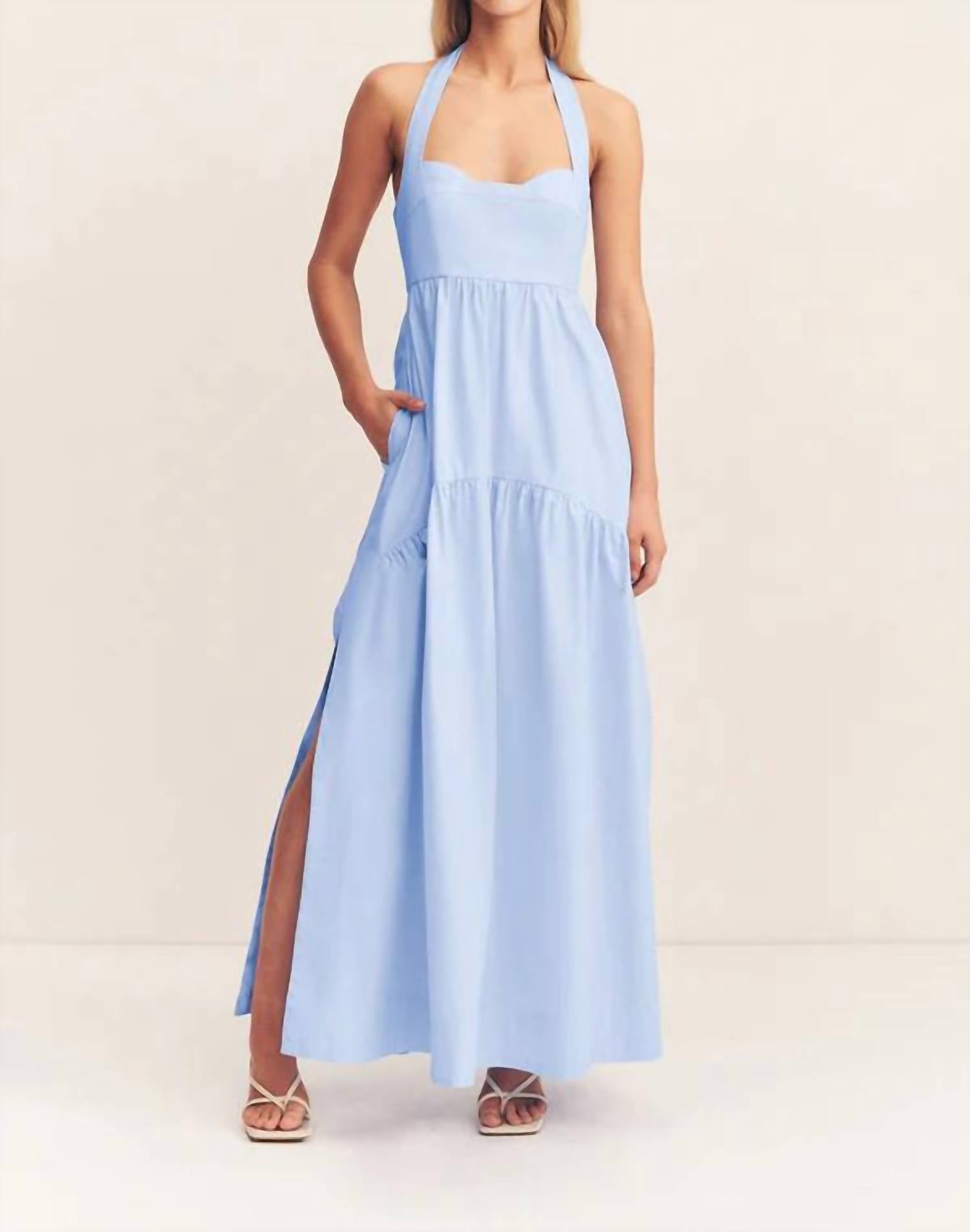 Shona Joy - Maiori Halter Neck Maxi Dress