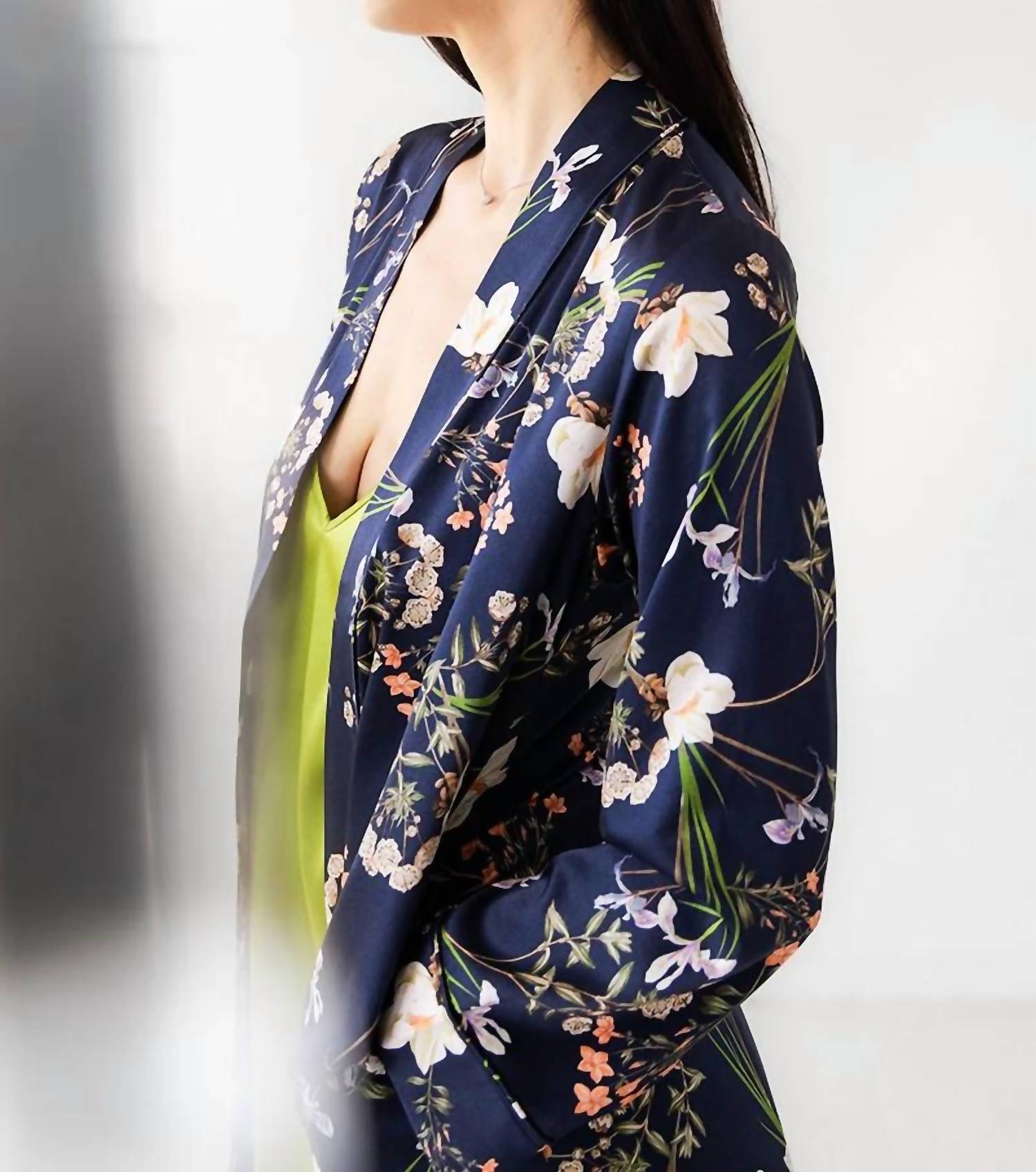Salua - Silk Floral Design Robe