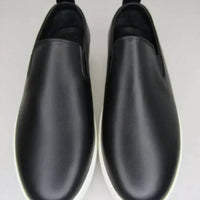 Koio Women's Onyx Jesi Slip On Sneakers in black white - women's sneaker - detail view