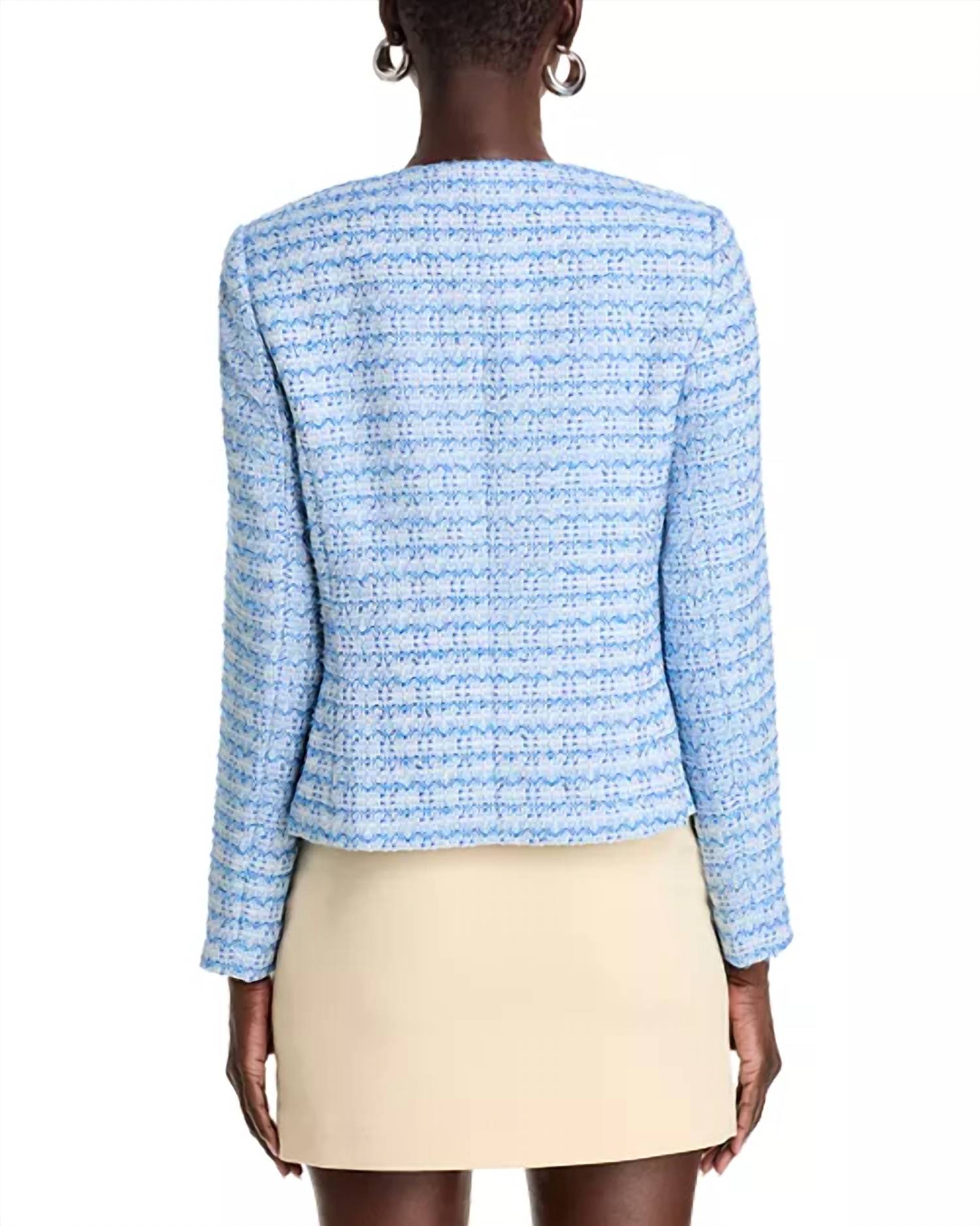 Tahari - Tweed Open Front Blazer