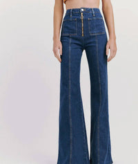 Stoned Immaculate - Bardot High Waisted Bells Jeans