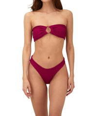 Malai - Textured Wave Cast Bandeau Top