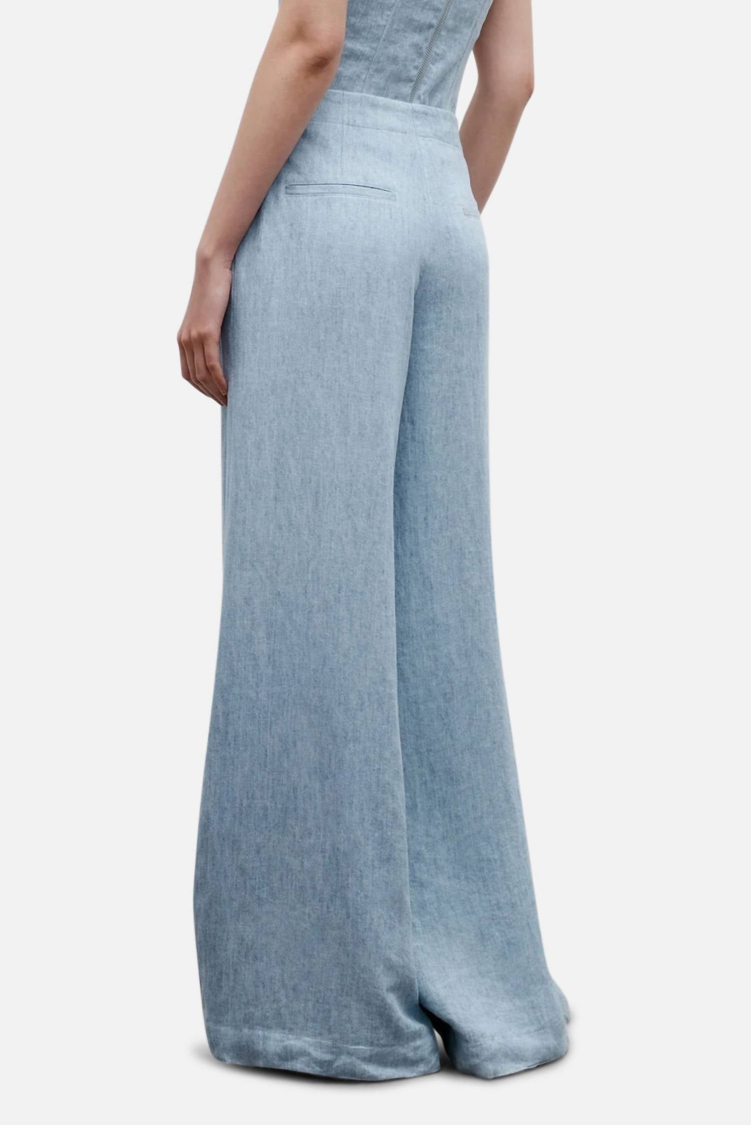 TWP Demie Pants in light indigo - women's jeans - alternate view
