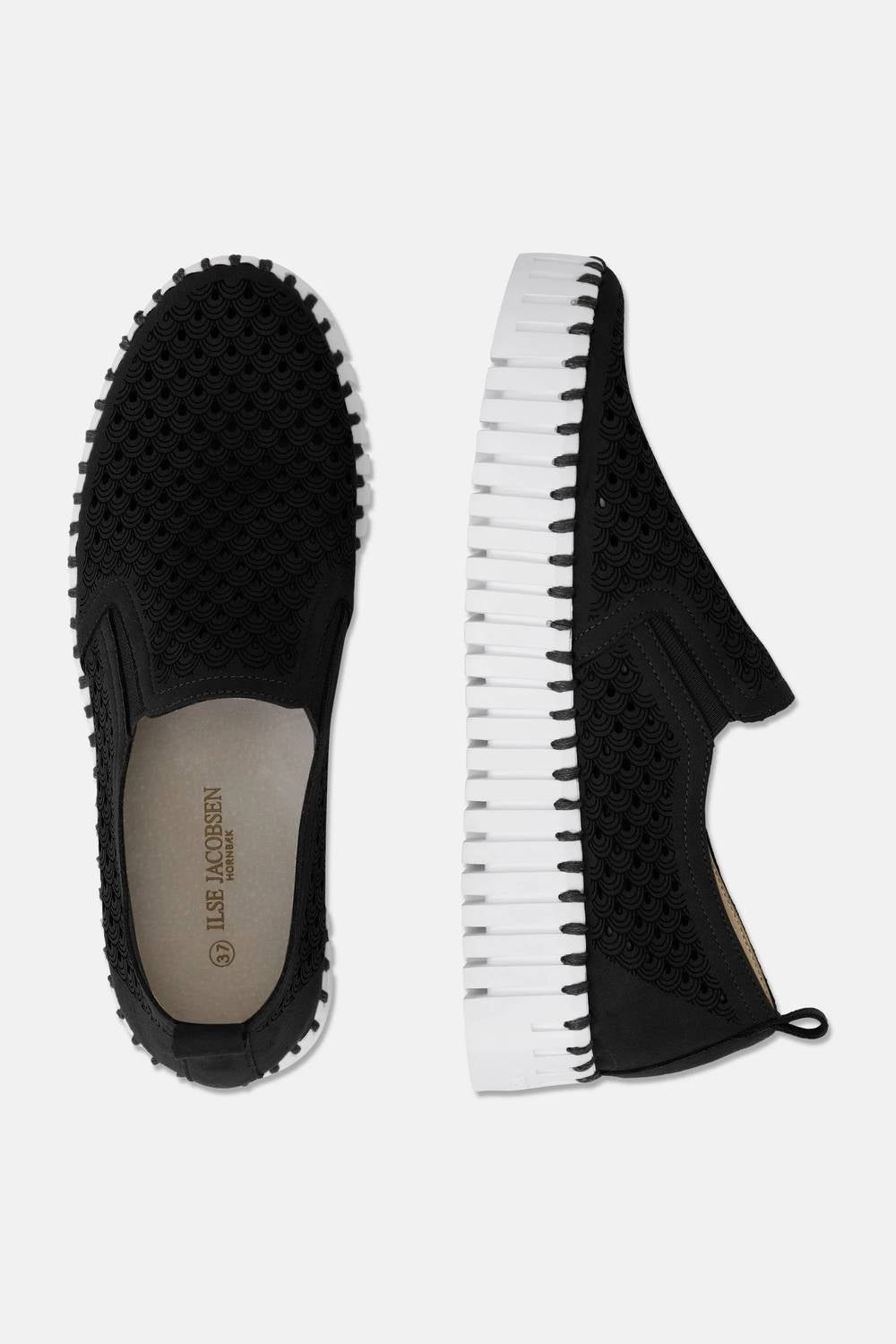 Ilse Jacobsen Women's Tulip 141 Platform Slip On Shoes in black - women's sneaker - view 4