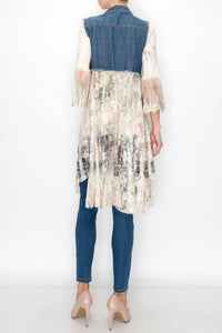 Origami - Denim Lace Vest