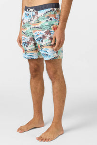 O'Neill - Men's Hermosa Elastic Waist Lined 17" Swim Trunks