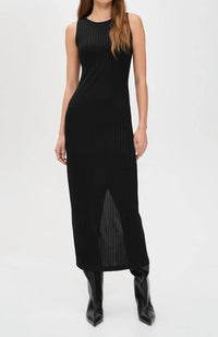 Rag & Bone Natalia Boatneck Midi Dress in black - women's dress