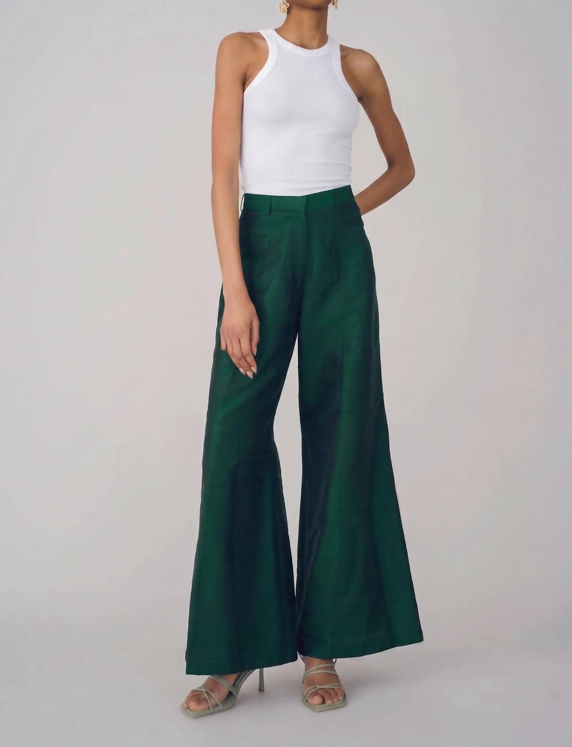 Haveli - Isa Silk Wide Leg Trousers