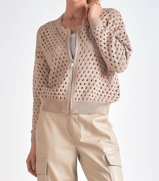 Elan - Zip-up Sweater Cardigan