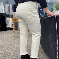 Multiples - Fringe Hem Ankle Pant