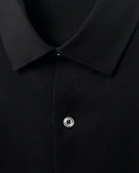 Bugatchi Uomo 8 Way Stretch Solid Shirt in black - men's shirt - view 4