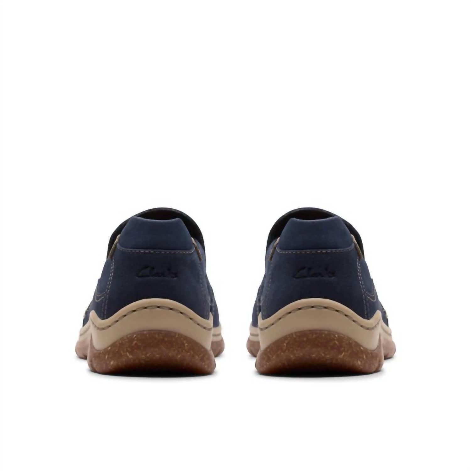 Clarks Women's Orlene Slip On Shoes in navy nubuck - women's flats - view 5