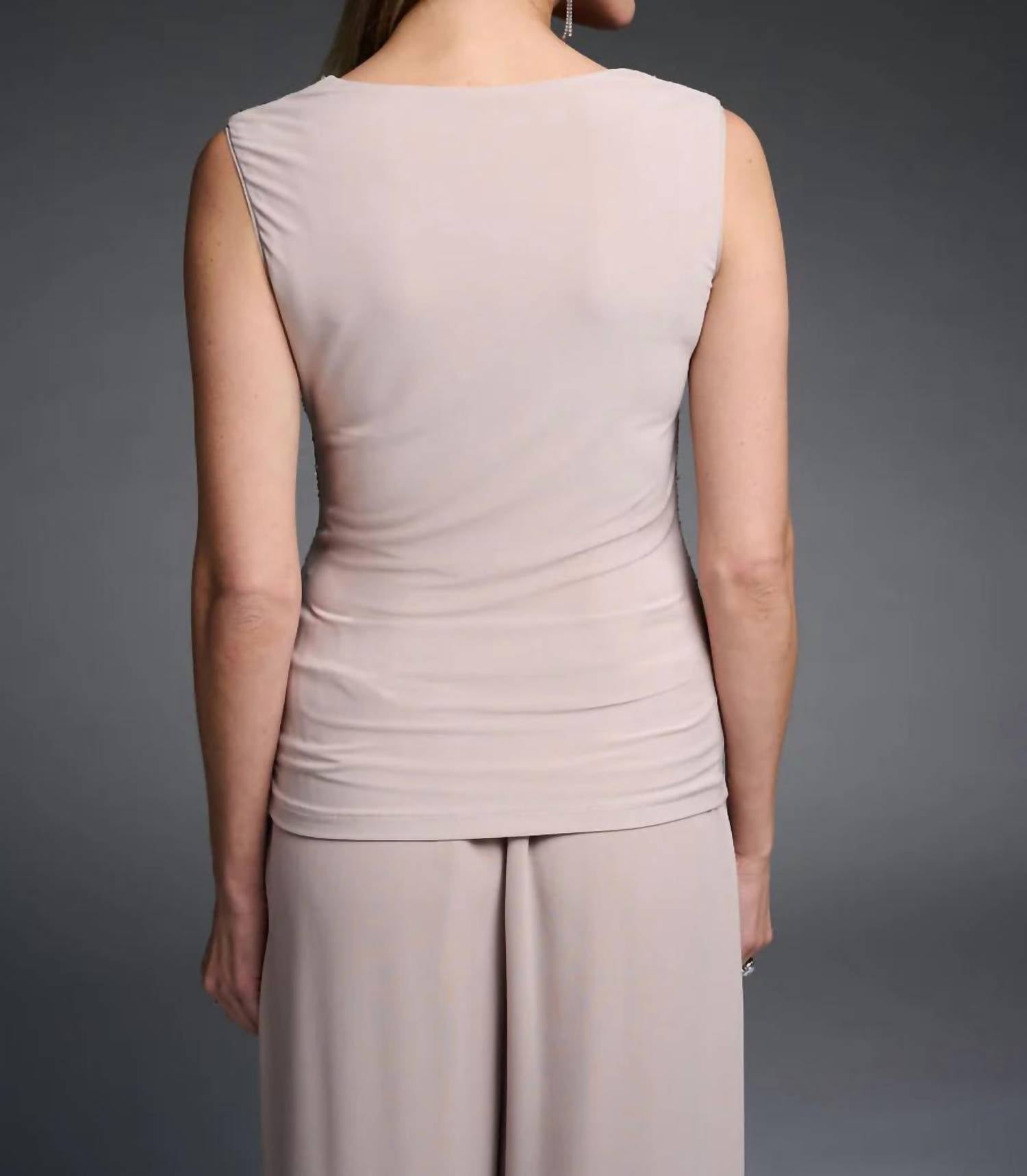 Joseph Ribkoff - Wrap Front Sequin Top