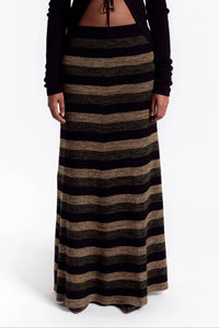 Ganni - Ribbed Merino Maxi Skirt