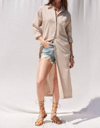 Illa Illa - Stripe Midi Shirt Dress
