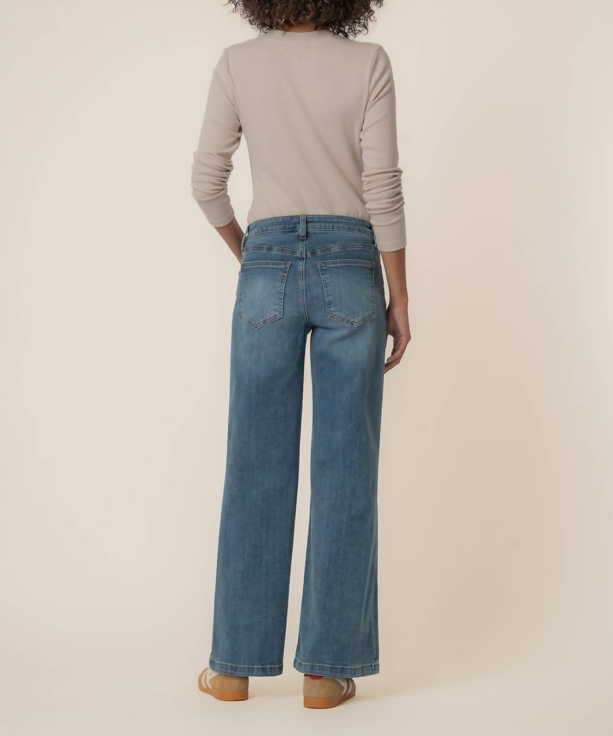 Kut From The Kloth - Maya High Rise Wide Leg Patch Jeans