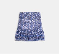 Suncoo Fancy Graphic Print Mini Skirt in blue multi - women's skirt - alternate view