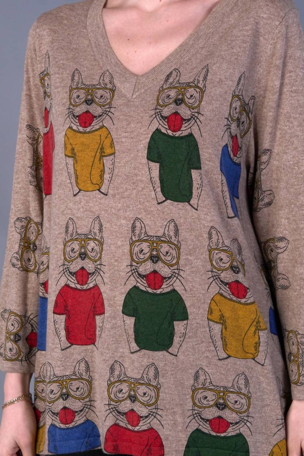 Shana Apparel - Dog V-neck Tee