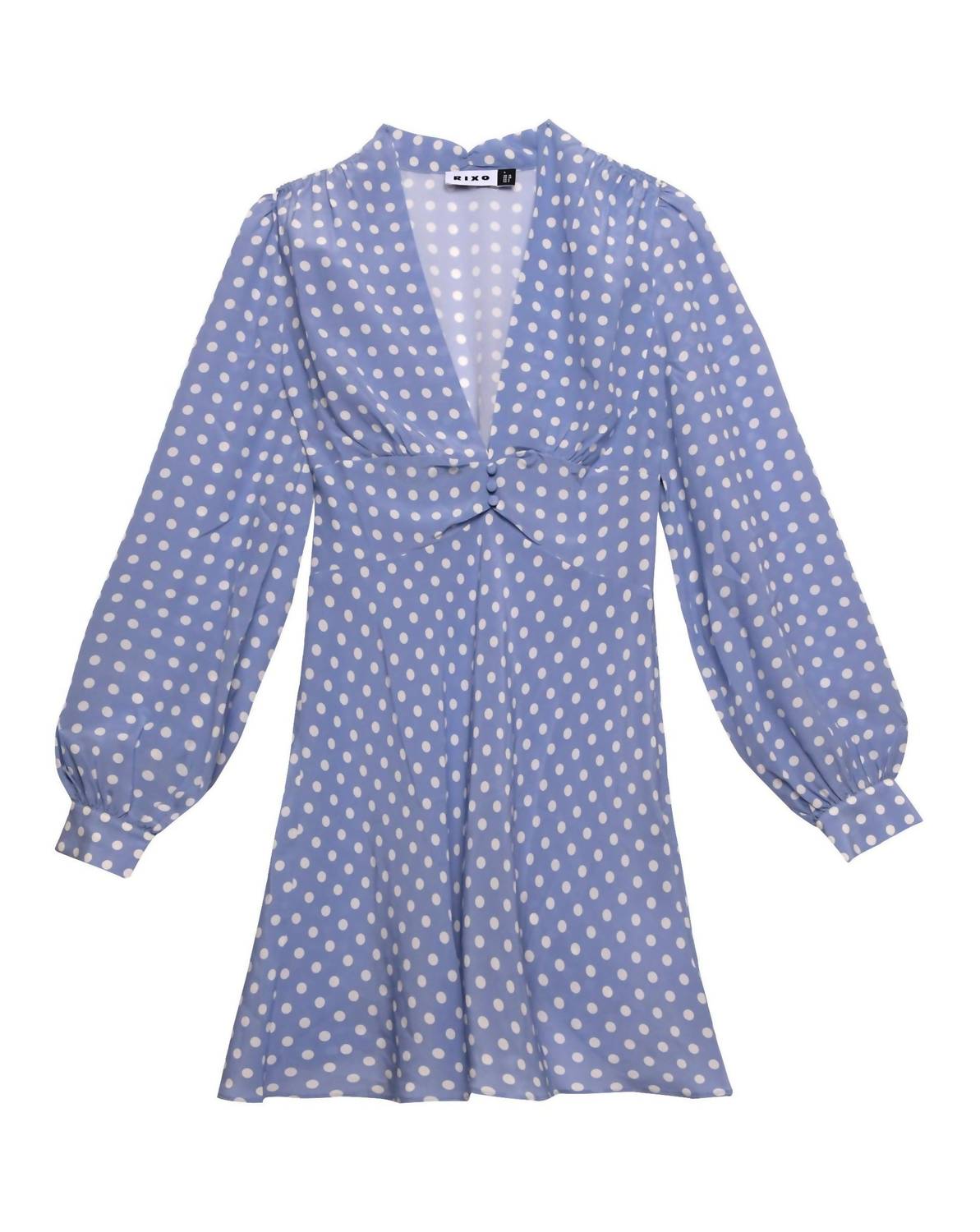 RIXO Women's Runway Sport Hebe Dress in cornflower - women's dress - view 4
