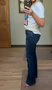 Kancan - Mid Rise Flare Stretch Jeans