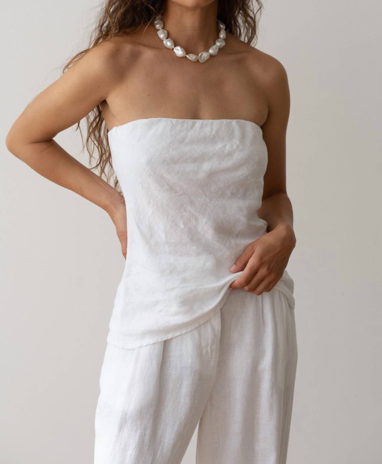 Donni. - LINEN TUBE TOP