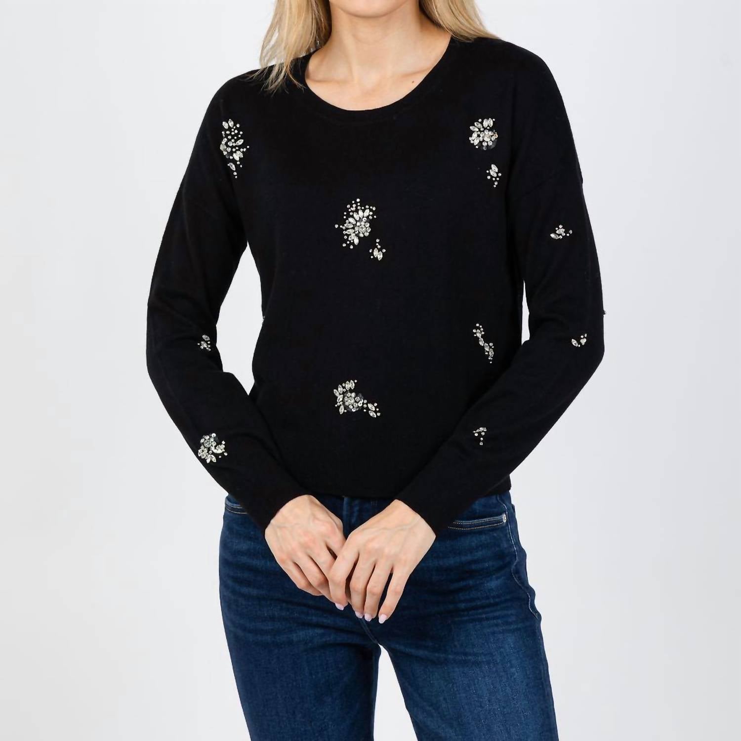 J. Society - Ariana Brooch Crew Sweater