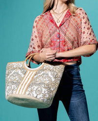 Urbanista - Women's Woven Jute Tote Bag