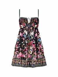Camilla - Gathered Bust Tiered Mini Dress