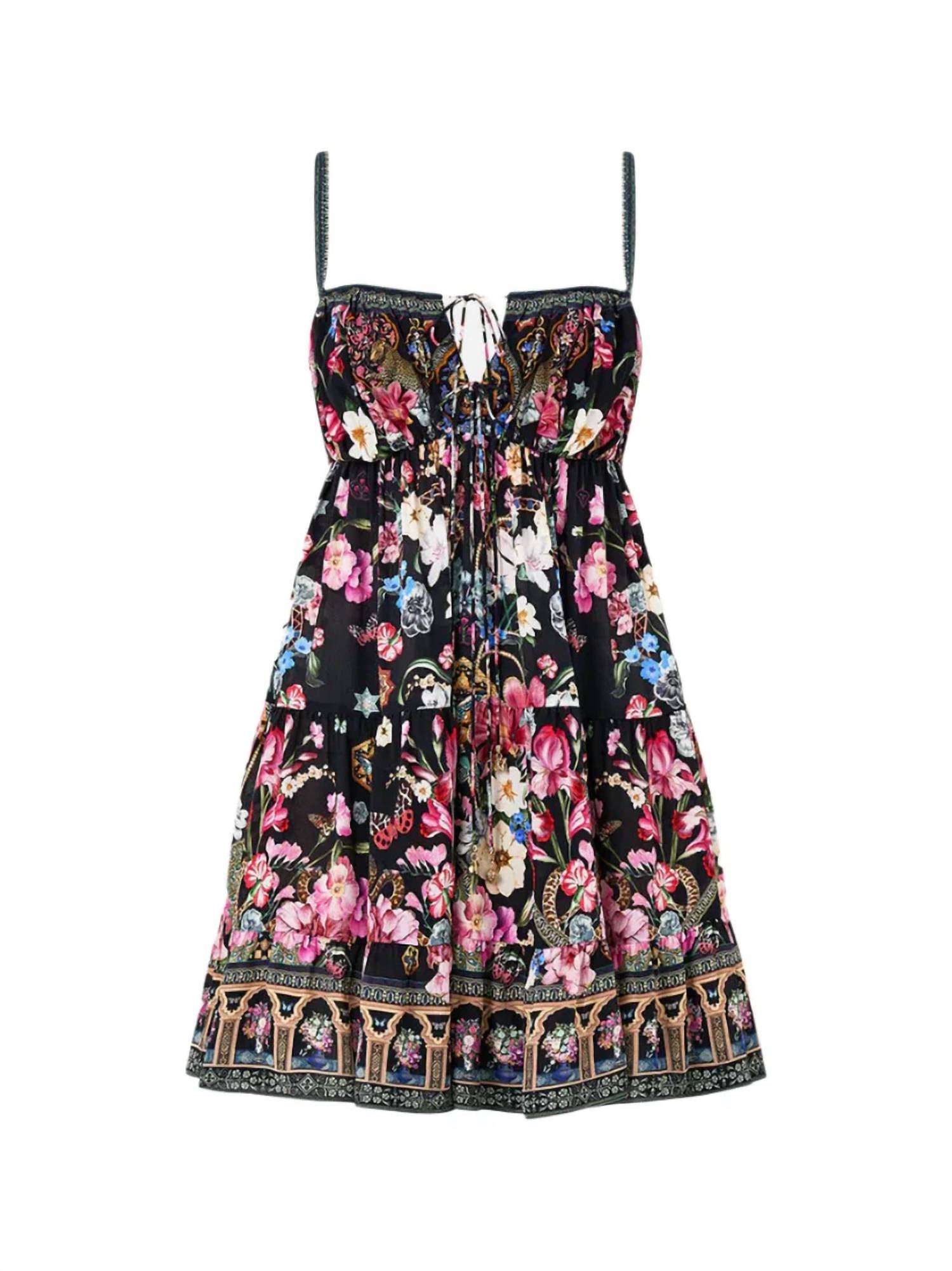 Camilla - Gathered Bust Tiered Mini Dress