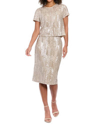 Maggy London - Wavy Sequin Tee