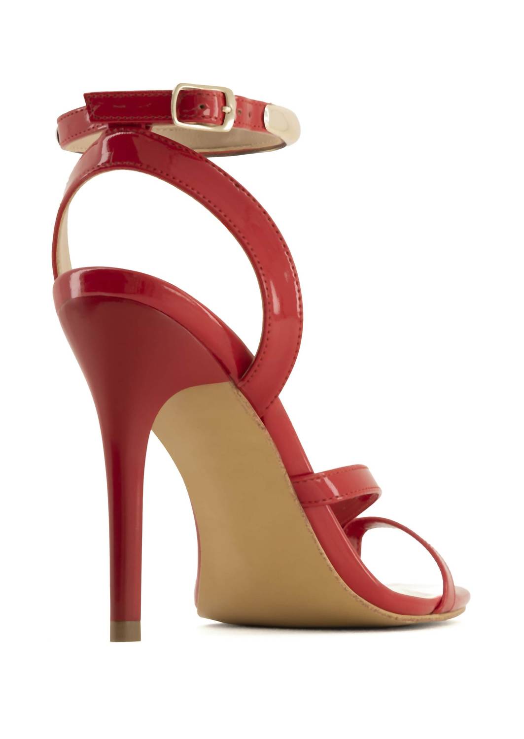 Andrea Women's Ankle-strap High-heeled Sandal in red - women's sandal - detail view